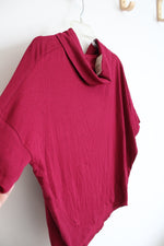 NEW Ann Taylor LOFT Red Cowl Neck Knit Top | XS Petite