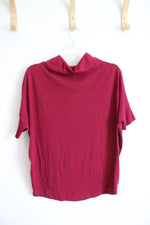NEW Ann Taylor LOFT Red Cowl Neck Knit Top | XS Petite