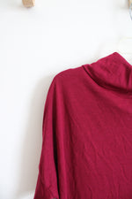NEW Ann Taylor LOFT Red Cowl Neck Knit Top | XS Petite