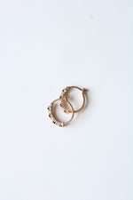 Sterling Silver Gold Tint Black Onyx & Clear Stone Hoop Earrings