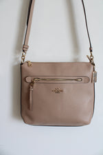 Coach Mae File Tan Crossbody Bag