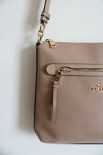 Coach Mae File Tan Crossbody Bag