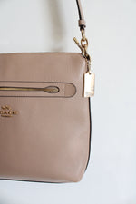 Coach Mae File Tan Crossbody Bag