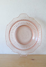 Anchor Hocking Pink Depression Glass Small Serving Dish