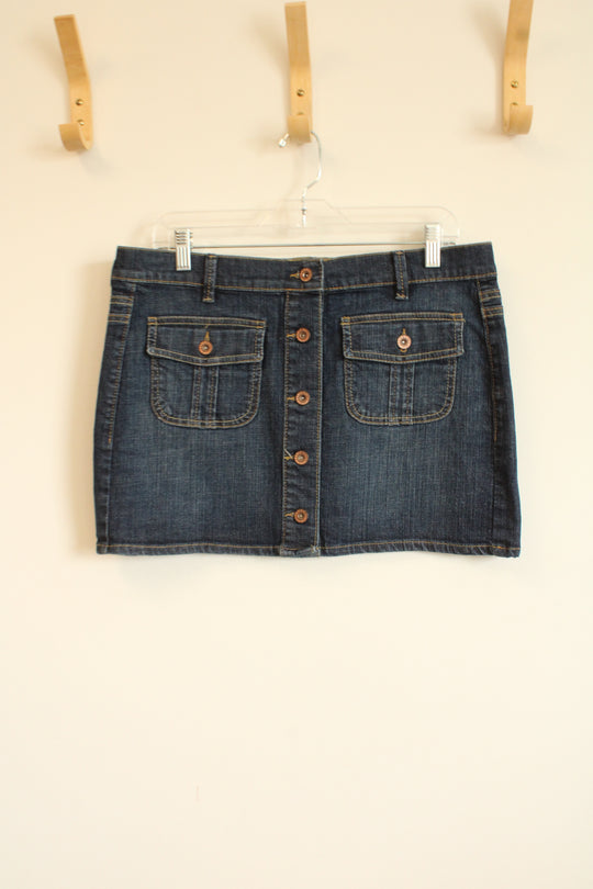 Old Navy Ultra Low Rise Denim Mini Skirt | 8