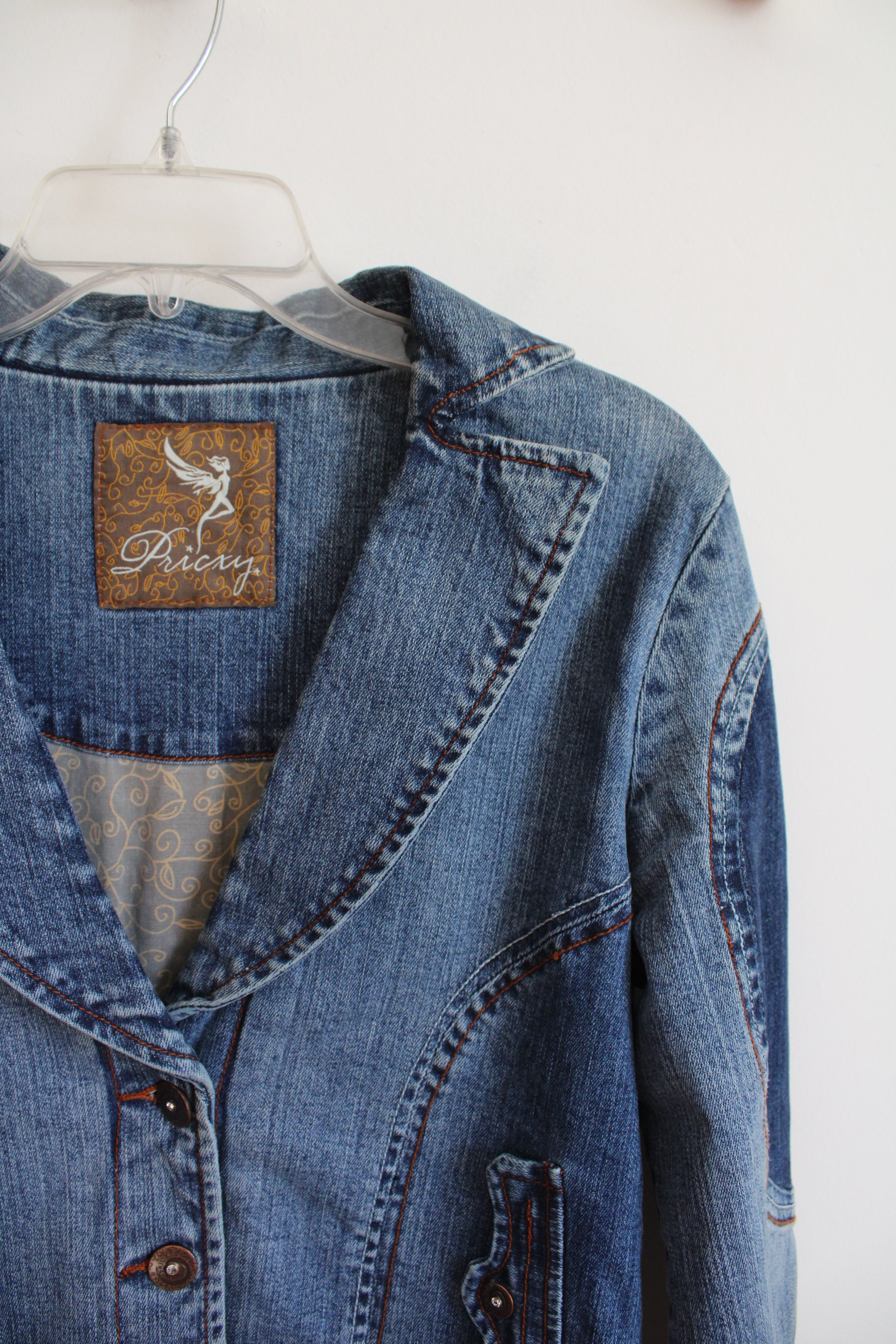 Pricxy Sequined Denim Jacket | XL