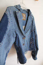 Pricxy Sequined Denim Jacket | XL