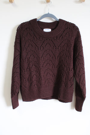 Old Navy Burgundy Knit Sweater | S