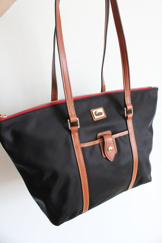 Dooney & Bourke Wayfarer Camden Black Nylon Tote Bag