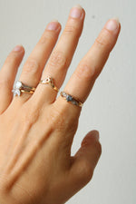 10K Yellow Gold Mystic Topaz Heart Shaped Ring | Size 7