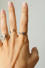 10K Yellow Gold Mystic Topaz Heart Shaped Ring | Size 7