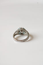 Sterling Silver Aquamarine Stone Ring | Size 8.5