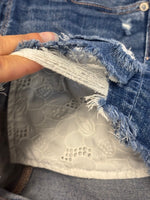 American Eagle High V-Rise Shortie Denim Shorts | 8