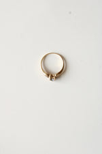 10K Yellow Gold Mystic Topaz Heart Shaped Ring | Size 7