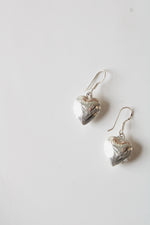 Sterling Silver Paisley Heart Locket Earrings