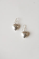 Sterling Silver Paisley Heart Locket Earrings
