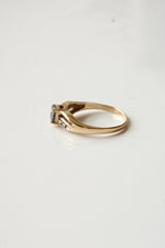 10K Yellow Gold Mystic Topaz Heart Shaped Ring | Size 7