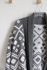 Old Navy Gray & White Shawl Collar Cardigan | XXL