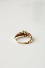10K Yellow Gold Mystic Topaz Heart Shaped Ring | Size 7