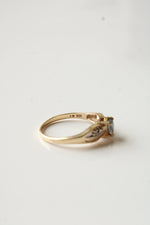 10K Yellow Gold Mystic Topaz Heart Shaped Ring | Size 7