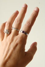 14K White Gold Amethyst Ring | Size 7