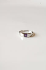 14K White Gold Amethyst Ring | Size 7