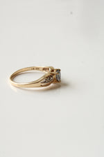 10K Yellow Gold Mystic Topaz Heart Shaped Ring | Size 7