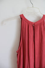 Old Navy Dusty Pink Tiered Halter Neck Dress | S