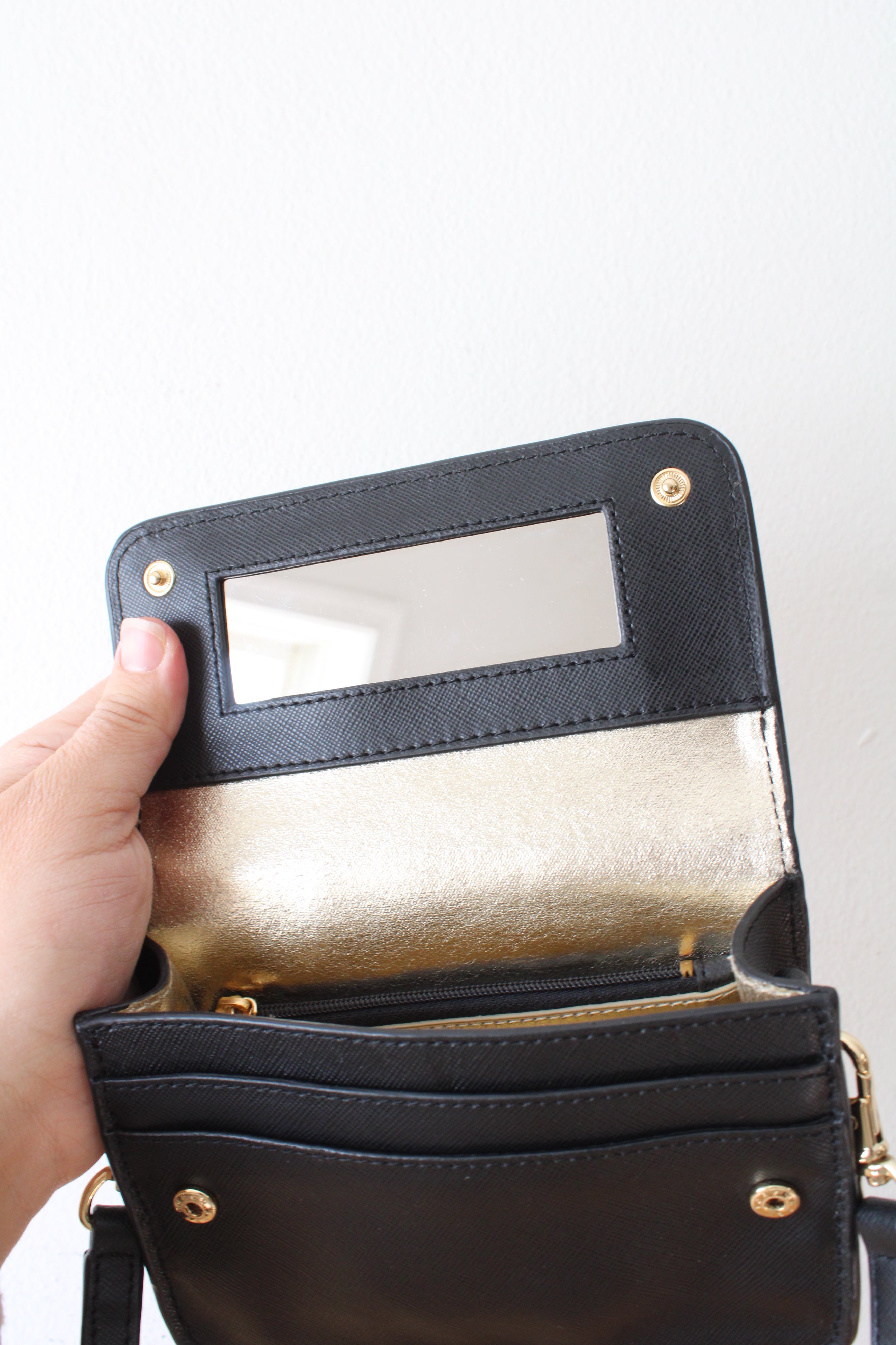 Tory Burch Small Black Leather Crossbody Bag