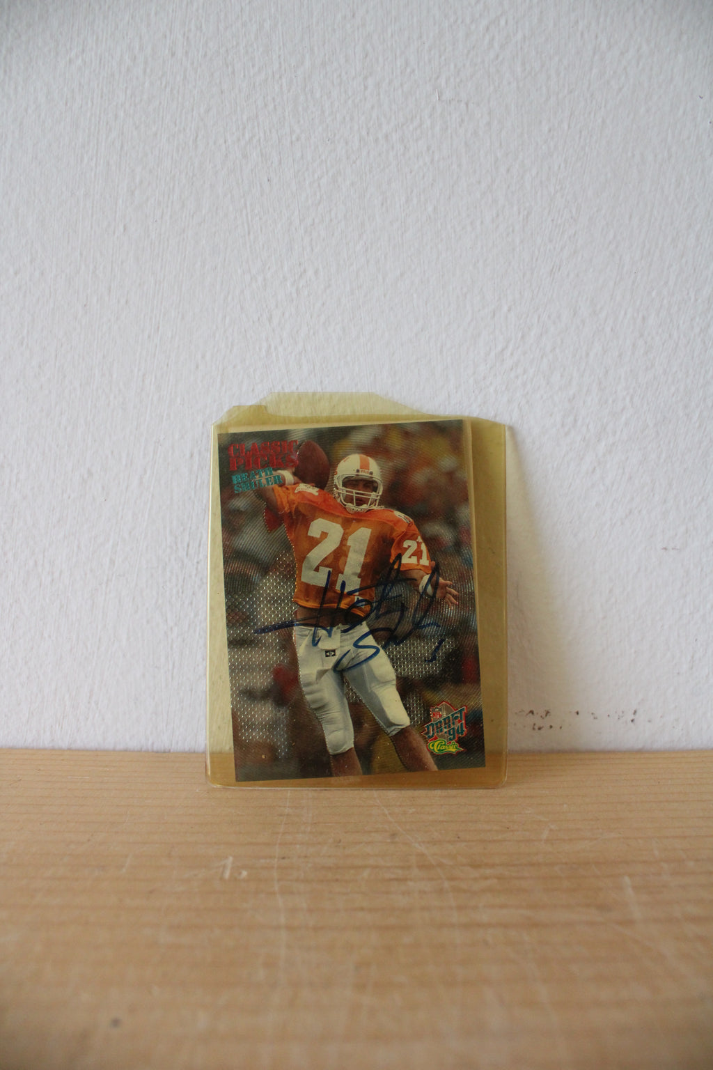 1994 NFL Draft Limited Edition Signed Heath Shuler Football Card