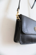 Tory Burch Small Black Leather Crossbody Bag