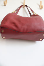 Michael Kors Raven Red Pebble Leather Tote Bag