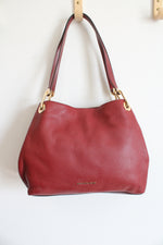 Michael Kors Raven Red Pebble Leather Tote Bag