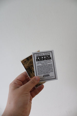 1996 Pippen Rodman World Champions 23KT Genuine Gold Sculptured Trading Card