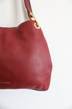 Michael Kors Raven Red Pebble Leather Tote Bag