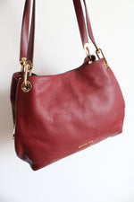 Michael Kors Raven Red Pebble Leather Tote Bag