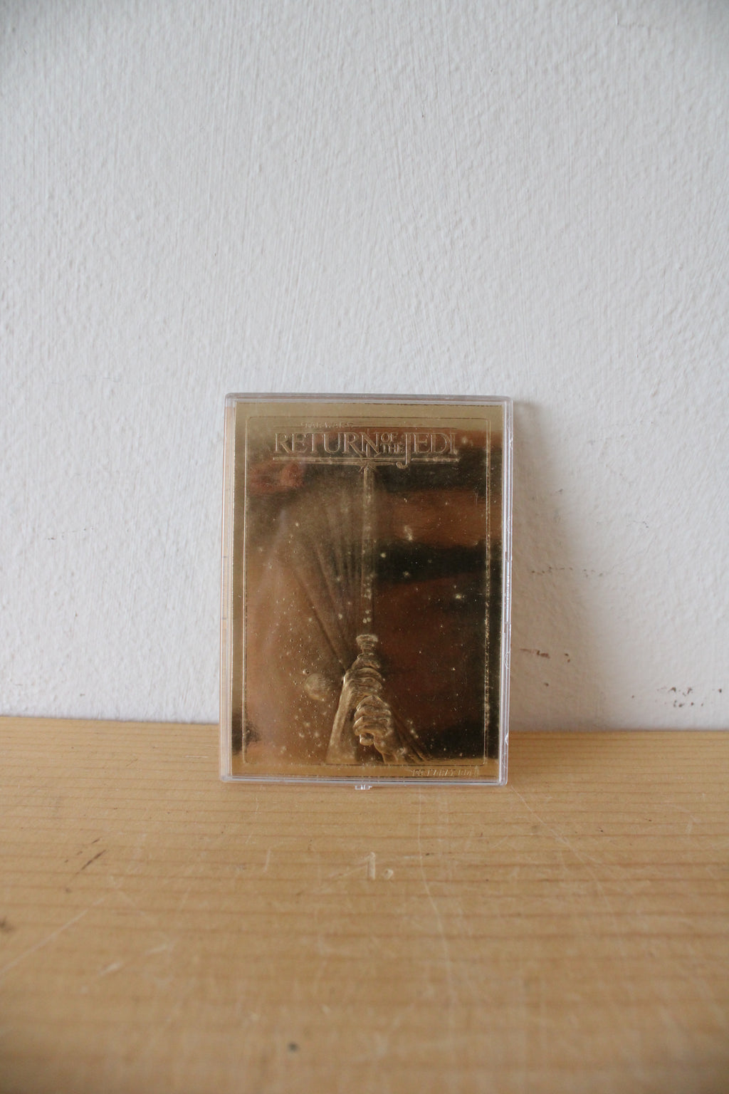 Star Wars Return Of The Jedi The Movie Poster 23KT Genuine Gold Sculptured Trading Card