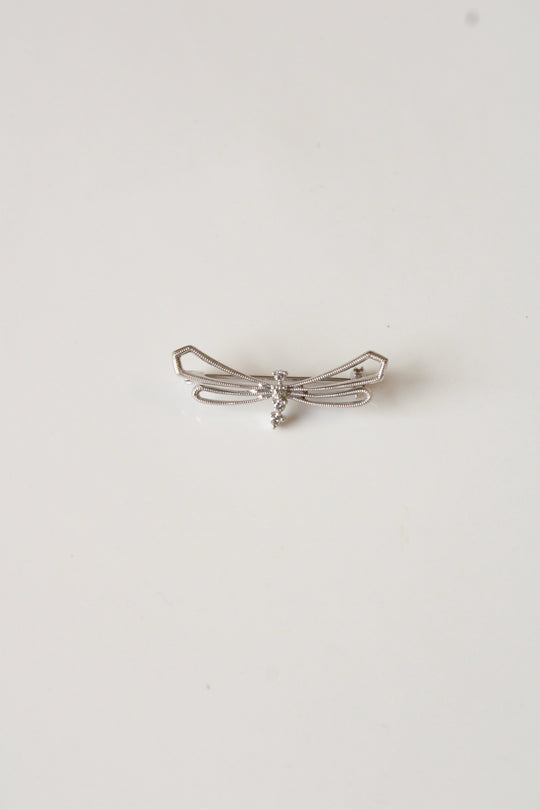 14K White Gold Dragonfly Pin