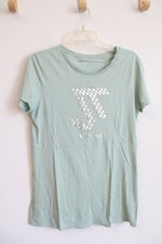 Jim Thompson Mint Green Silver Embellished Shirt | XL