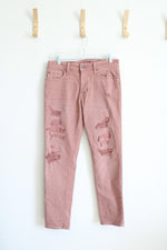 American Eagle Dusty Pink Distressed Jeans | 30X30