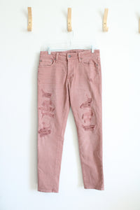 American Eagle Dusty Pink Distressed Jeans | 30X30
