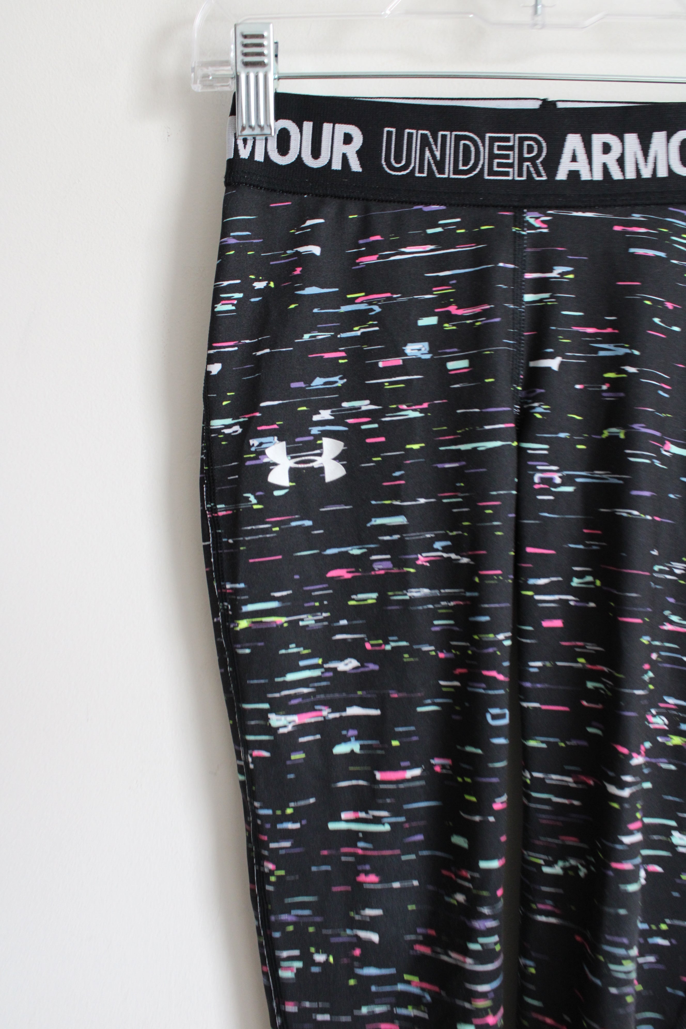 Under Armour Black Colorful Legging | Youth S (8)