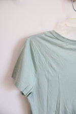 Jim Thompson Mint Green Silver Embellished Shirt | XL