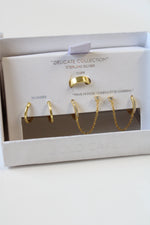 NEW Gold Cake Gold Toned Sterling Silver Earring Set