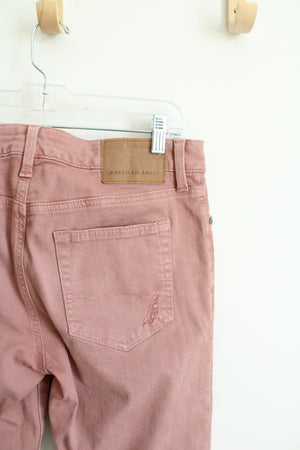 American Eagle Dusty Pink Distressed Jeans | 30X30