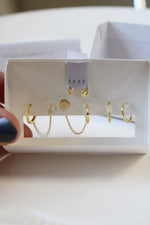 NEW Gold Cake Gold Toned Sterling Silver Earring Set