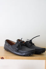 Gucci Black Leather Driver Shoe Loafer | Size 7