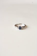 Blue Sapphire 14K White Gold Ring | Size 5