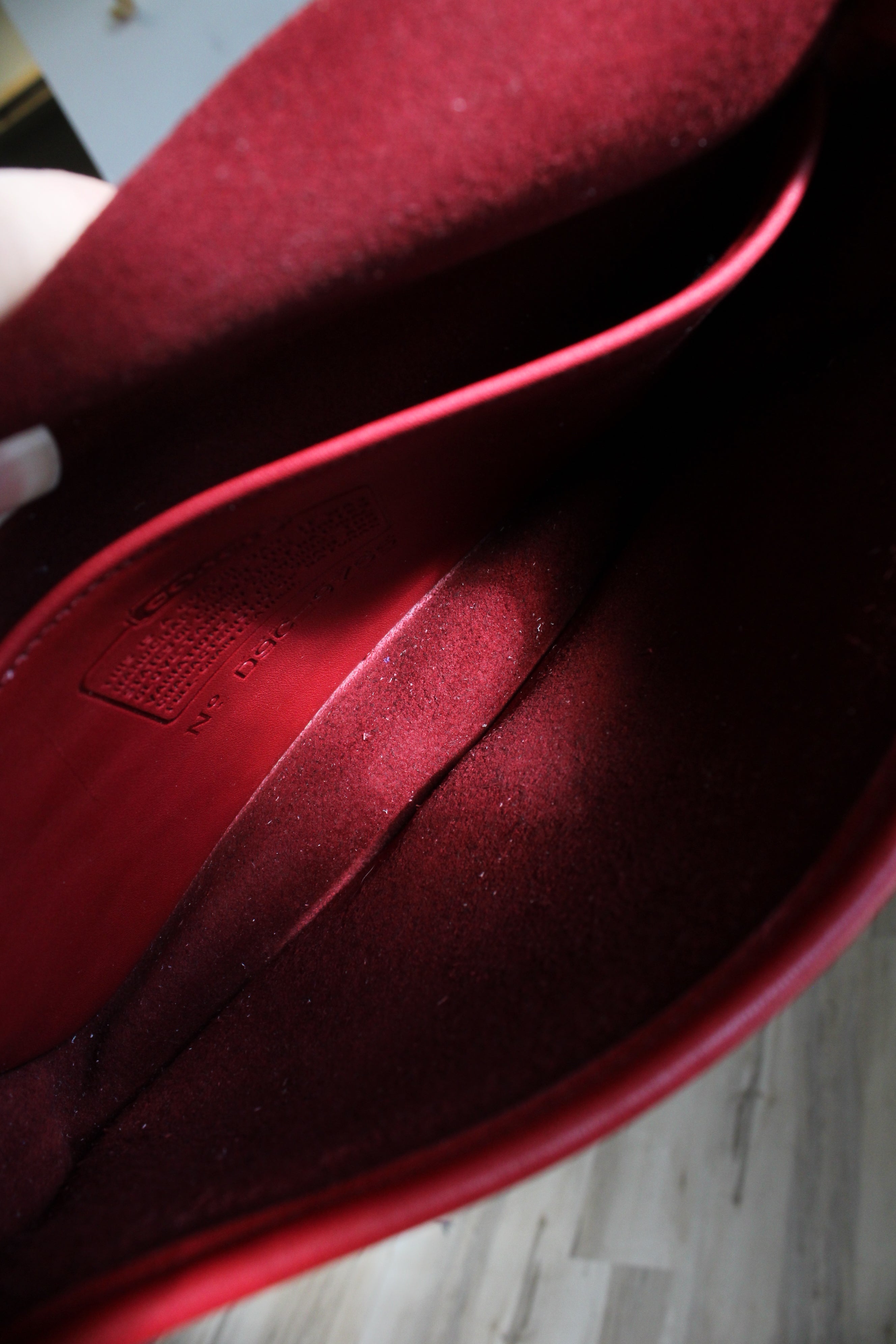 Vintage Coach Red Convertible Clutch Crossbody Purse