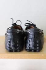 Gucci Black Leather Driver Shoe Loafer | Size 7
